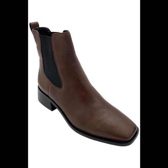 Sam Edelman Women's Thelma Leather Ankle Boot Brown - Medium - Picture 1 of 3